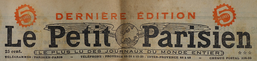 LES PUBLICITEES QUI VONT SUIVRE, viennent de ce journal datant de 1936 "Le Petit Parisien"