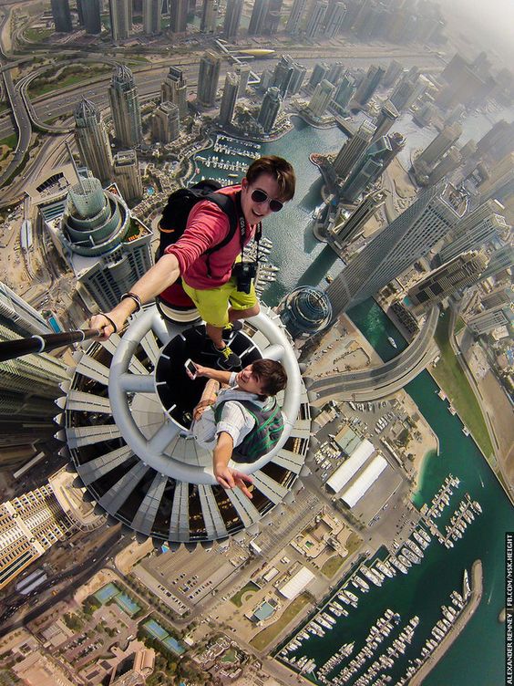 Les selfies les plus incroyables des "climbeurs"