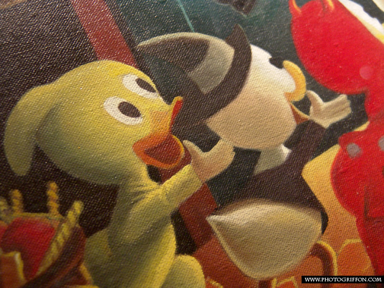 Détail de la toile de Carl Barks
Detail of the painting by Carl Barks