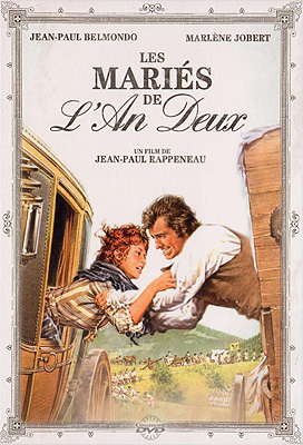 affiche film jean-paul belmondo - les mariés de l'an II