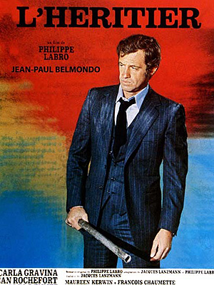 affiche film jean-paul belmondo - l"heritier