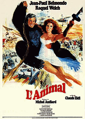affiche film jean-paul belmondo - l'animal