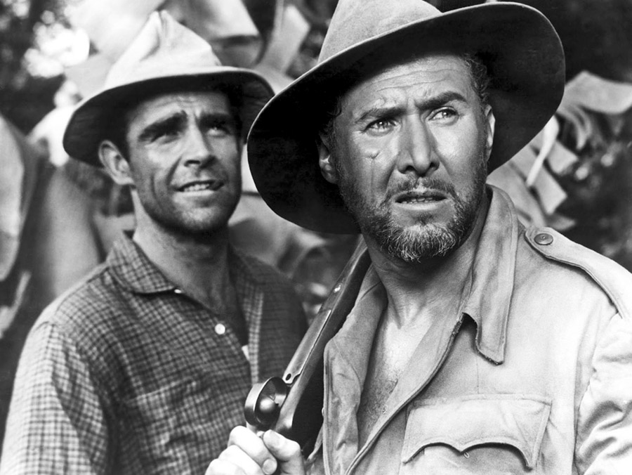 Sean Connery dans le film "La plus grande aventure de Tarzan" - 1959 © Photo sous Copyright