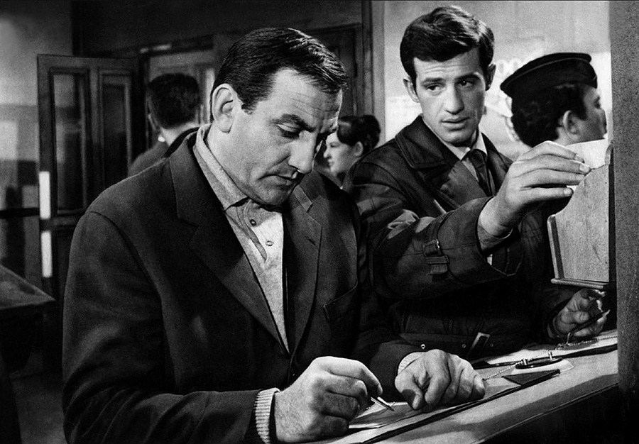 Lino Ventura et Jean-Paul Belmondo dans le film "Classe tous risques" de Claude Sautet
1960 © Photo sous Copyright