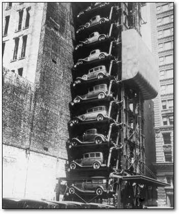 Garage en hauteur pur voitures à Chicago - 1936