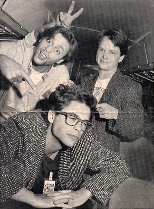 Judd Nelson, Michael J-Fox et Rob Lowe © Photo sous Copyright