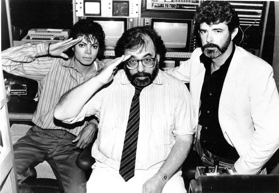 Michael Jackson, Francis Ford Coppola et George Lucas © Photo sous Copyri