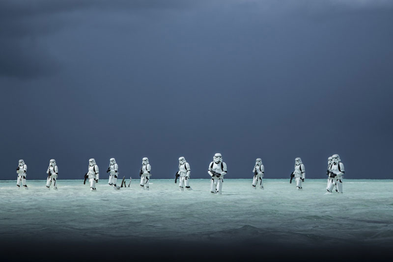 STAR WARS - Rogue one -les plus belles photos du film © Photo sous Copyright - georges lucas - etoile noire - stormtrooper