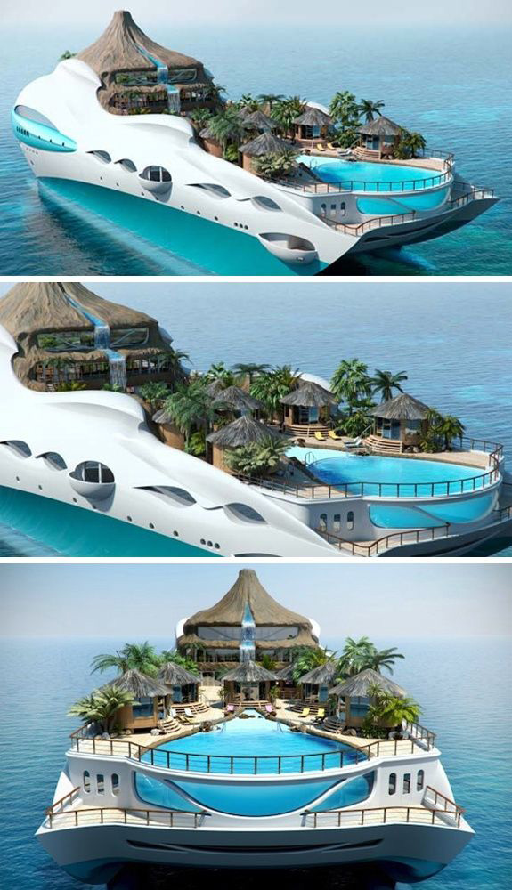 Tropical Island Yacht - CONCEPT (Copyright : DR)