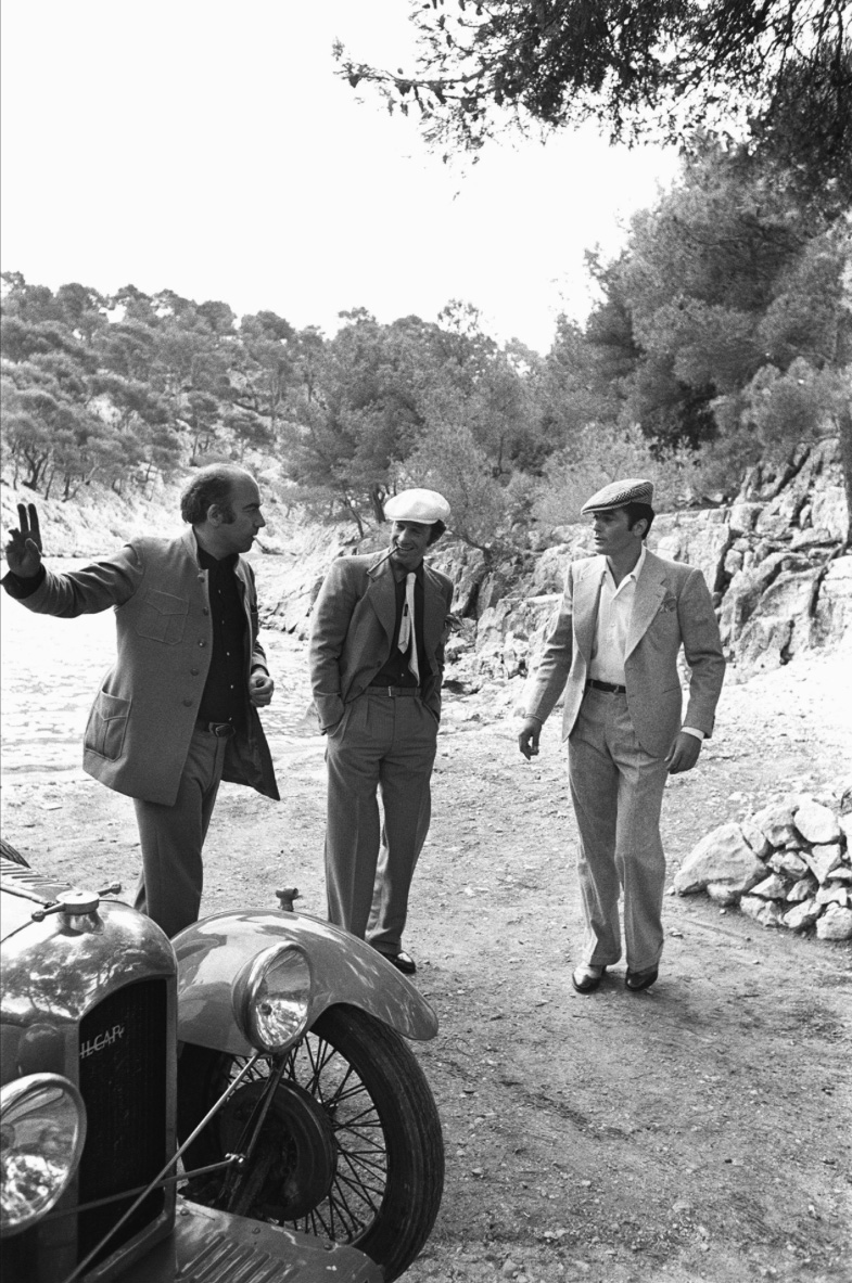 Alain Delon et Jean-Paul Belmondo dans le film "Borsalino" de Jacques Deray - 1970 © Photo sous Copyright