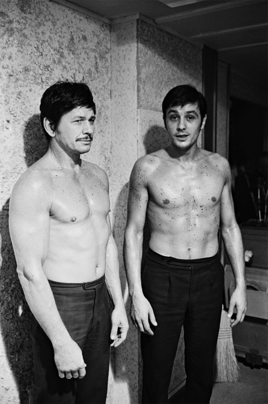 Alain Delon et Charles Bronson dans le film "Adieu l'ami" - 1968 © Photo sous Copyright